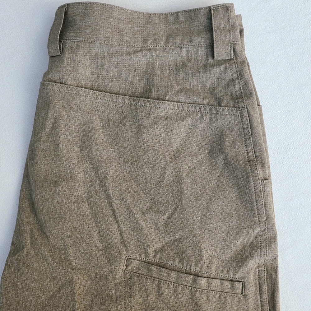 Duluth Men Khaki Tan Breezeshooter‎ DuluthFlex 10" Cargo Stretch Shorts Size 34